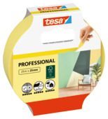 Tesa professional afplaktape indoor geel 25 mm x 25 m